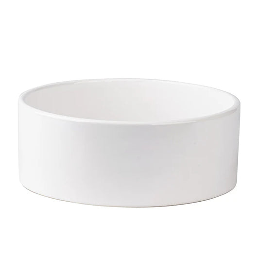 Ceramic Pet Bowl - White