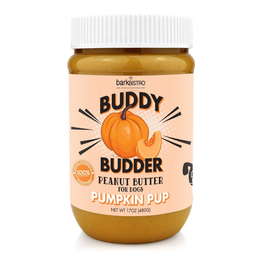 Buddy Budder - Dog Peanut Butter - Pumpkin Pup 17oz jar