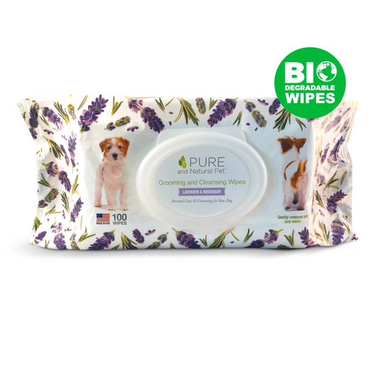 Pure and Natural Pet - Grooming and Cleansing Wipes (Lavender and Rosemary)