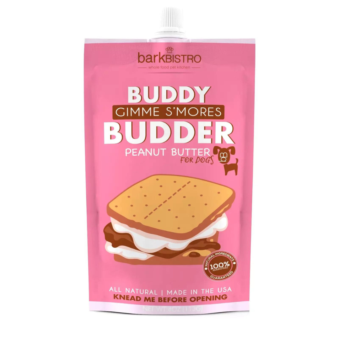 Buddy Budder - Gimme S'mores - Dog Peanut Butter - 4oz Squeeze Packs