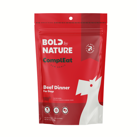 Bold By Nature: ComplEat Raw Bowls for Dogs - Beef