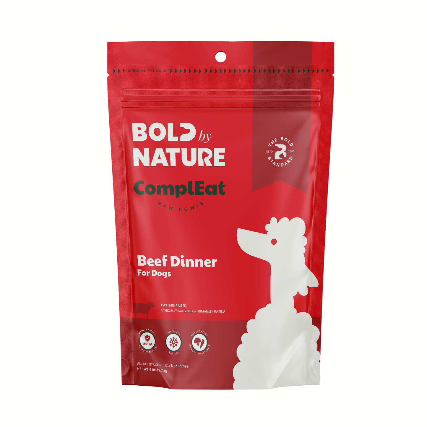 Bold By Nature: ComplEat Raw Bowls for Dogs - Beef