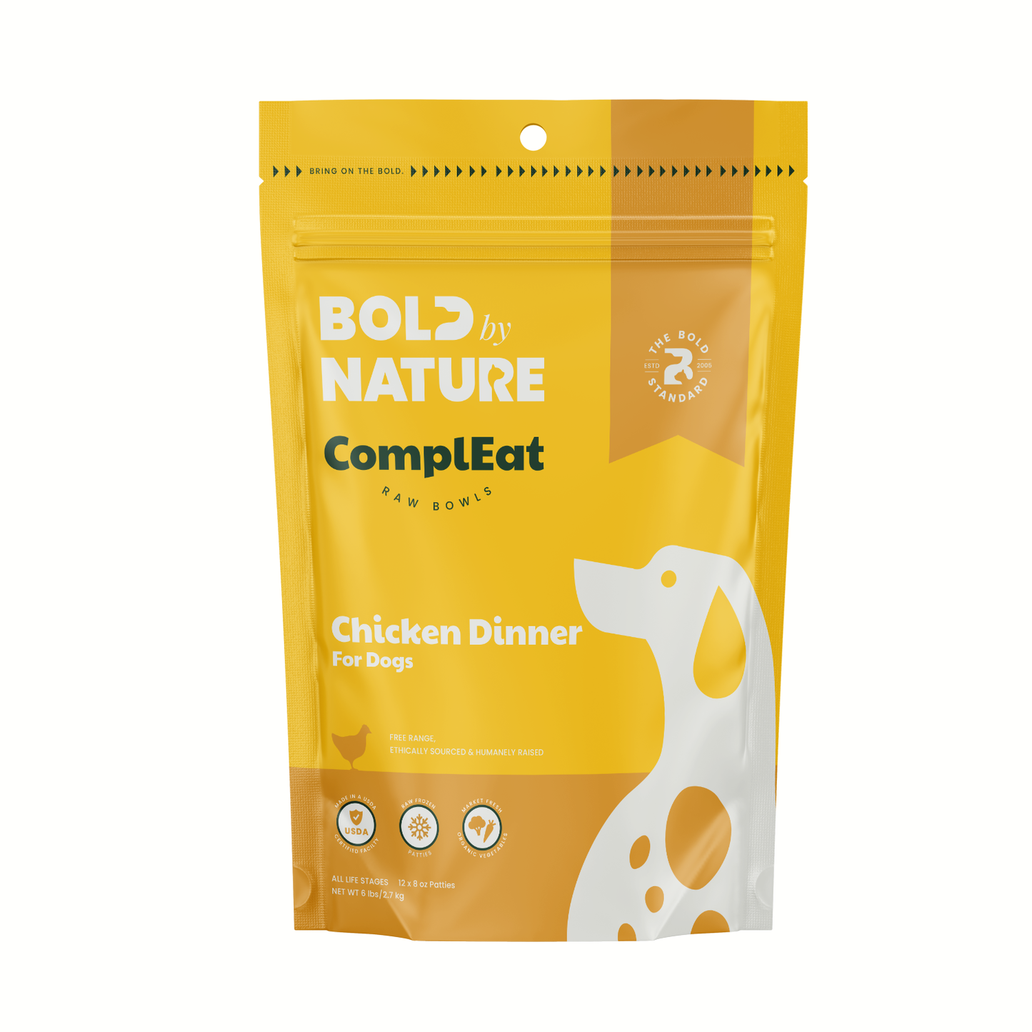 Bold By Nature: ComplEat Raw Bowls for Dogs - Chicken