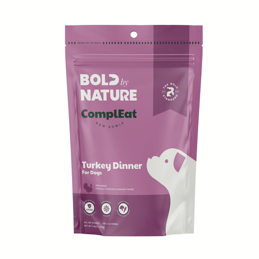 Bold By Nature: ComplEat Raw Bowls for Dogs - Turkey