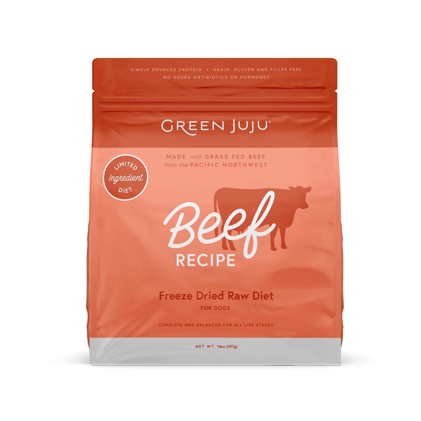 Green Juju: Freeze-Dried Limited-Ingredient Raw Diet - Beef