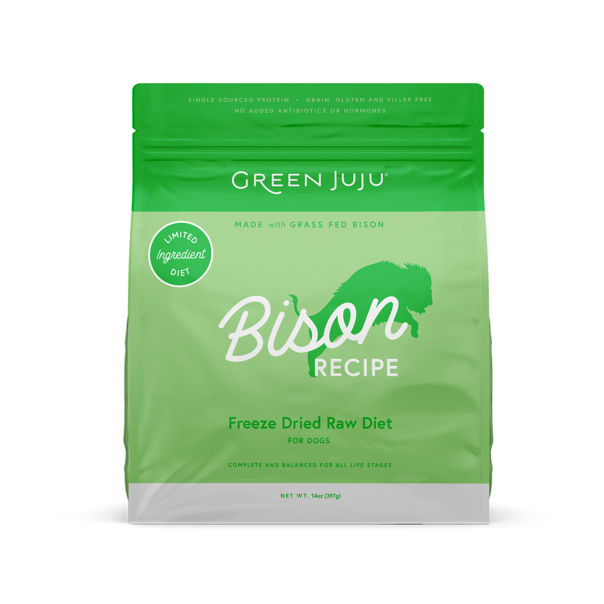 Green Juju: Freeze-Dried Limited-Ingredient Raw Diet - Bison – Now You ...