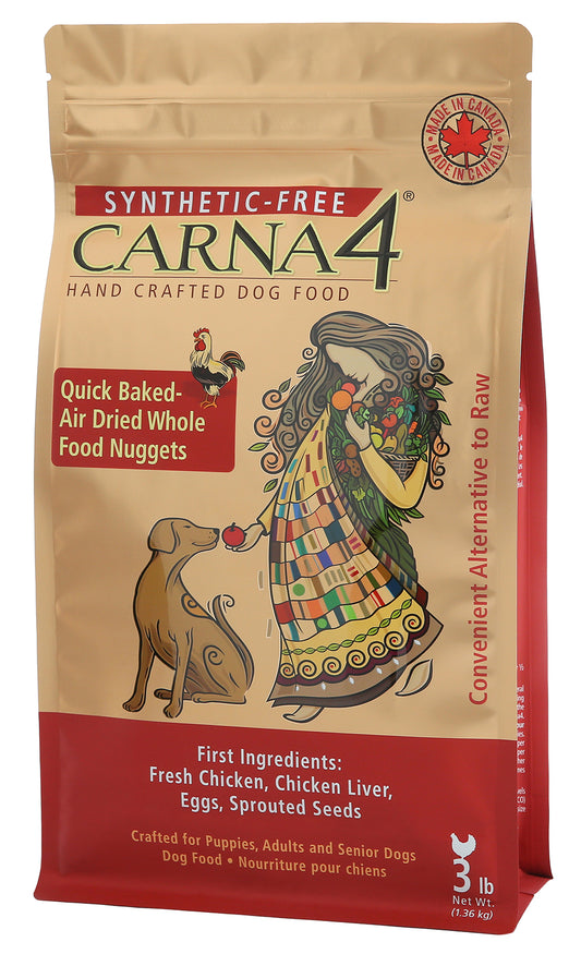 CARNA4: Quick Baked Air Dried Dog Food - Chicken