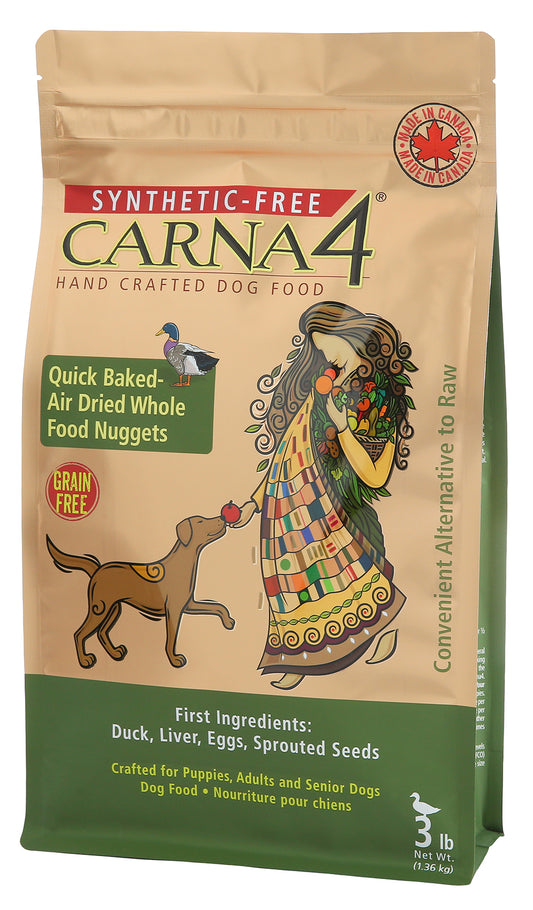 CARNA4: Quick Baked Air Dried Dog Food - Duck