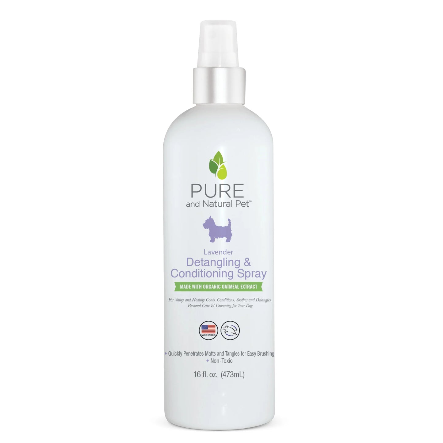 Pure and Natural Pet Spray - Detangling & Conditioning 16oz