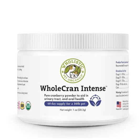 Wholistic Pet Organics: Canine Supplements - WholeCran Intense 1oz