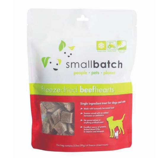 Smallbatch Freeze Dried Beef Hearts - 3.5 oz