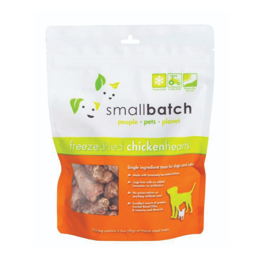 Smallbatch Freeze Dried Chicken Hearts - 3.5 oz