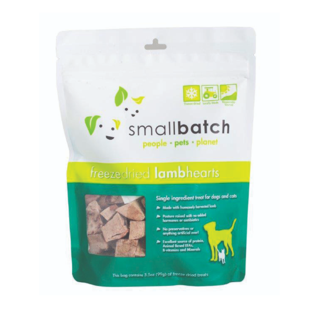 Smallbatch Freeze Dried Lamb Hearts - 3.5 oz