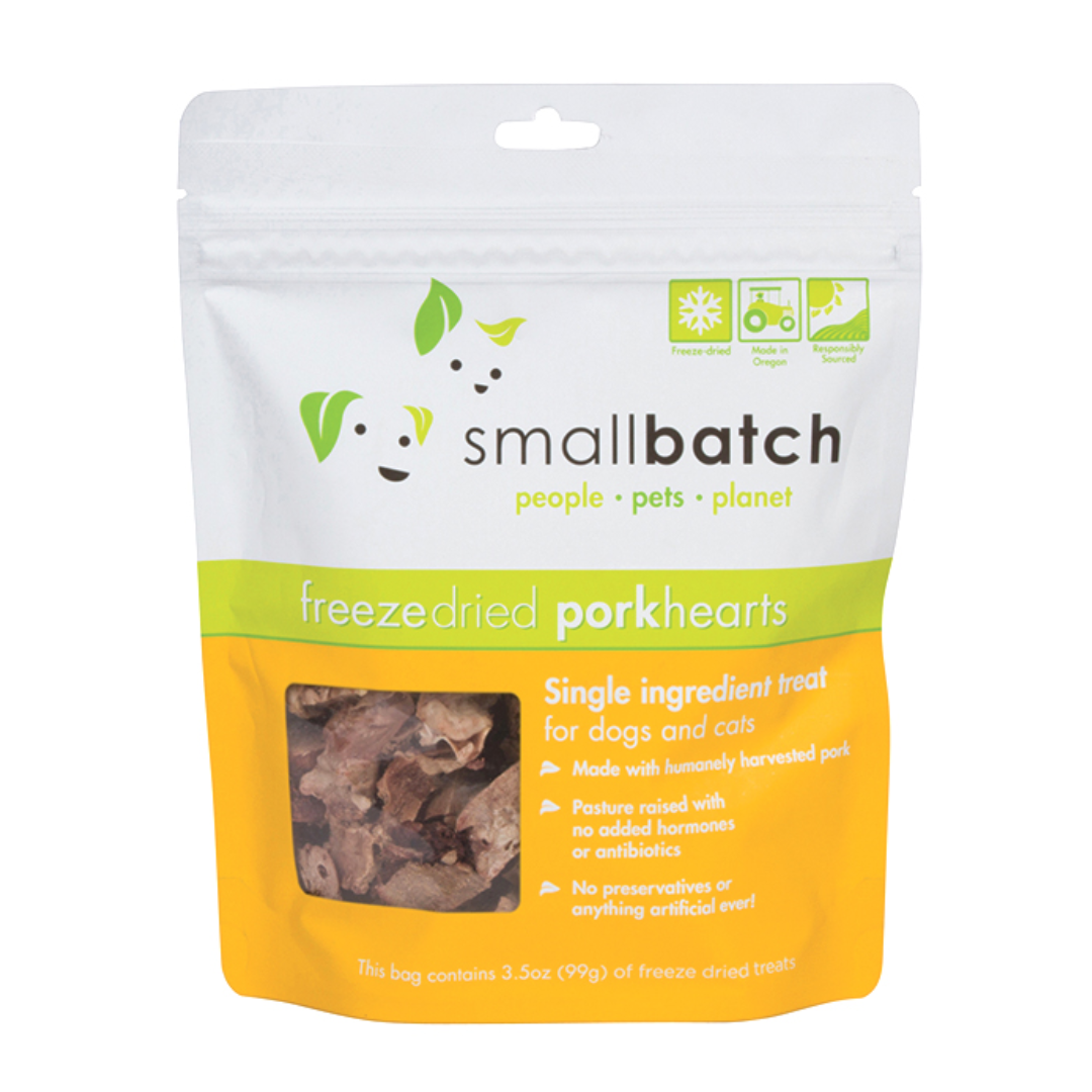 Smallbatch Freeze Dried Pork Hearts - 3.5 oz