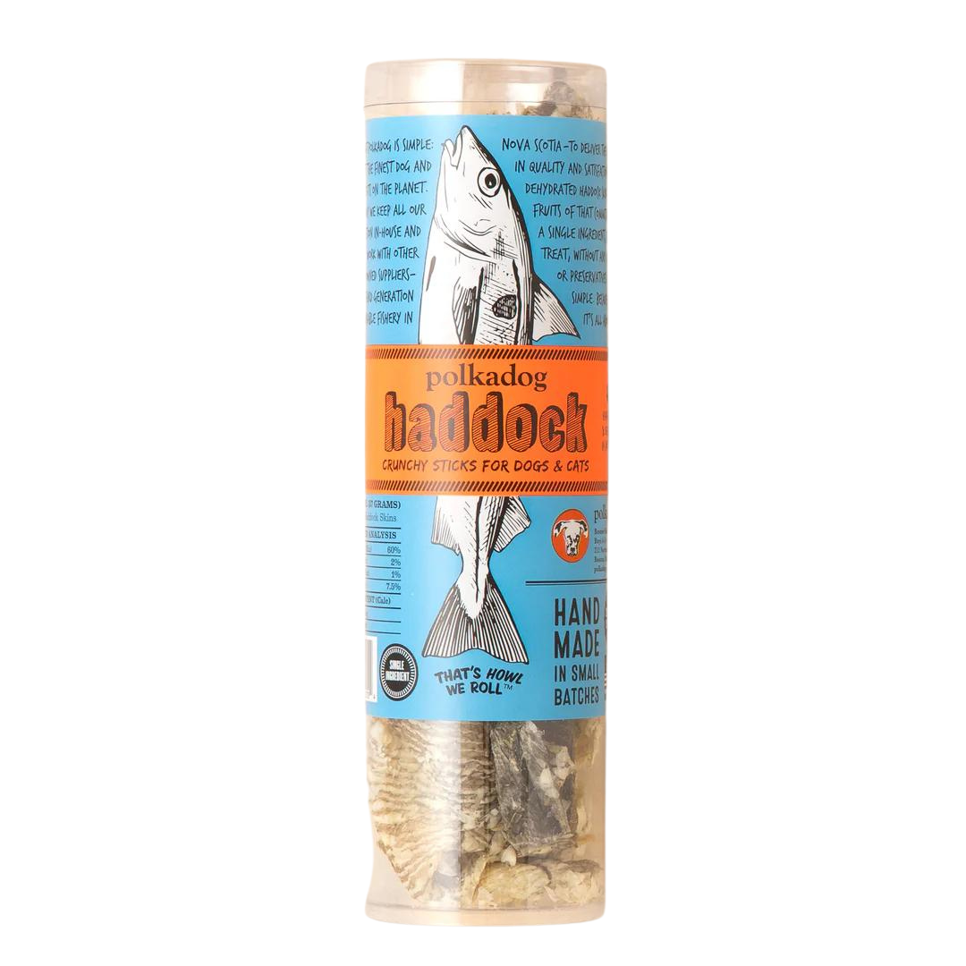 Polkadog: Haddock Strip Jerky Tube 2 Oz