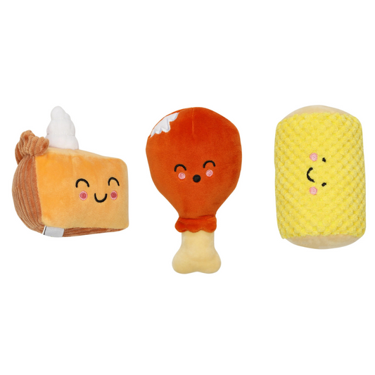 Paerhead - Dinner Fall Dog Toys, Set of 3