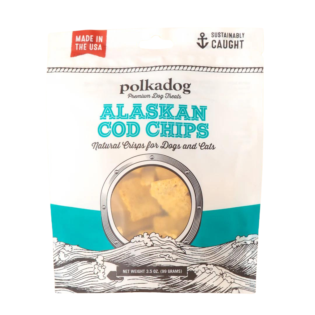 Polkadog: Alaskan Cod Chip - 3.5 Oz pouch