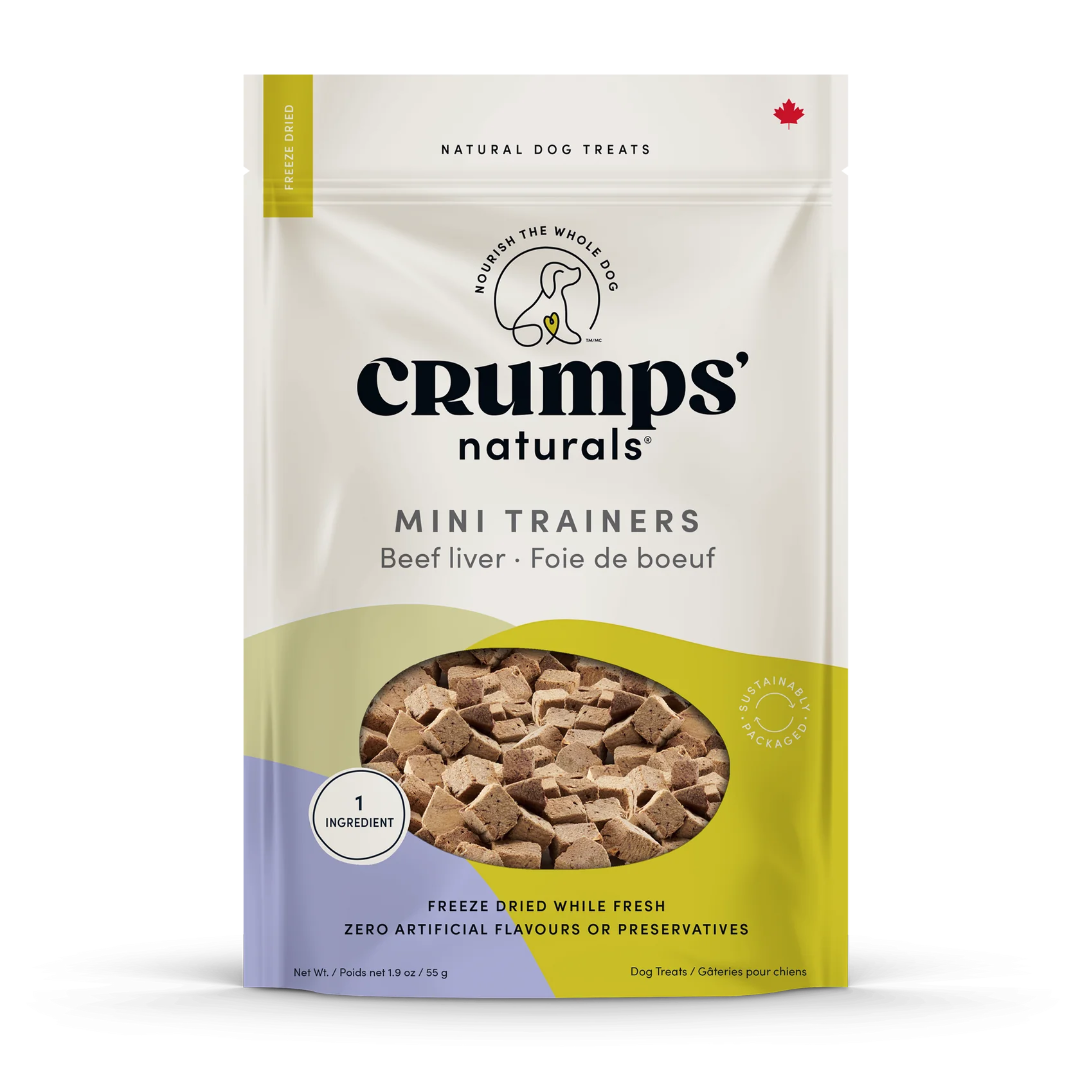 Crumps Naturals - Freeze Dried Beef Liver Mini Trainers 4.4 Oz