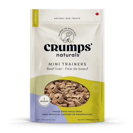 Crumps Naturals - Freeze Dried Beef Liver Mini Trainers 4.4 Oz