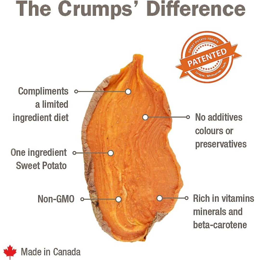 Crumps Naturals - Single Ingredient Sweet Potato Chews 5.6 Oz