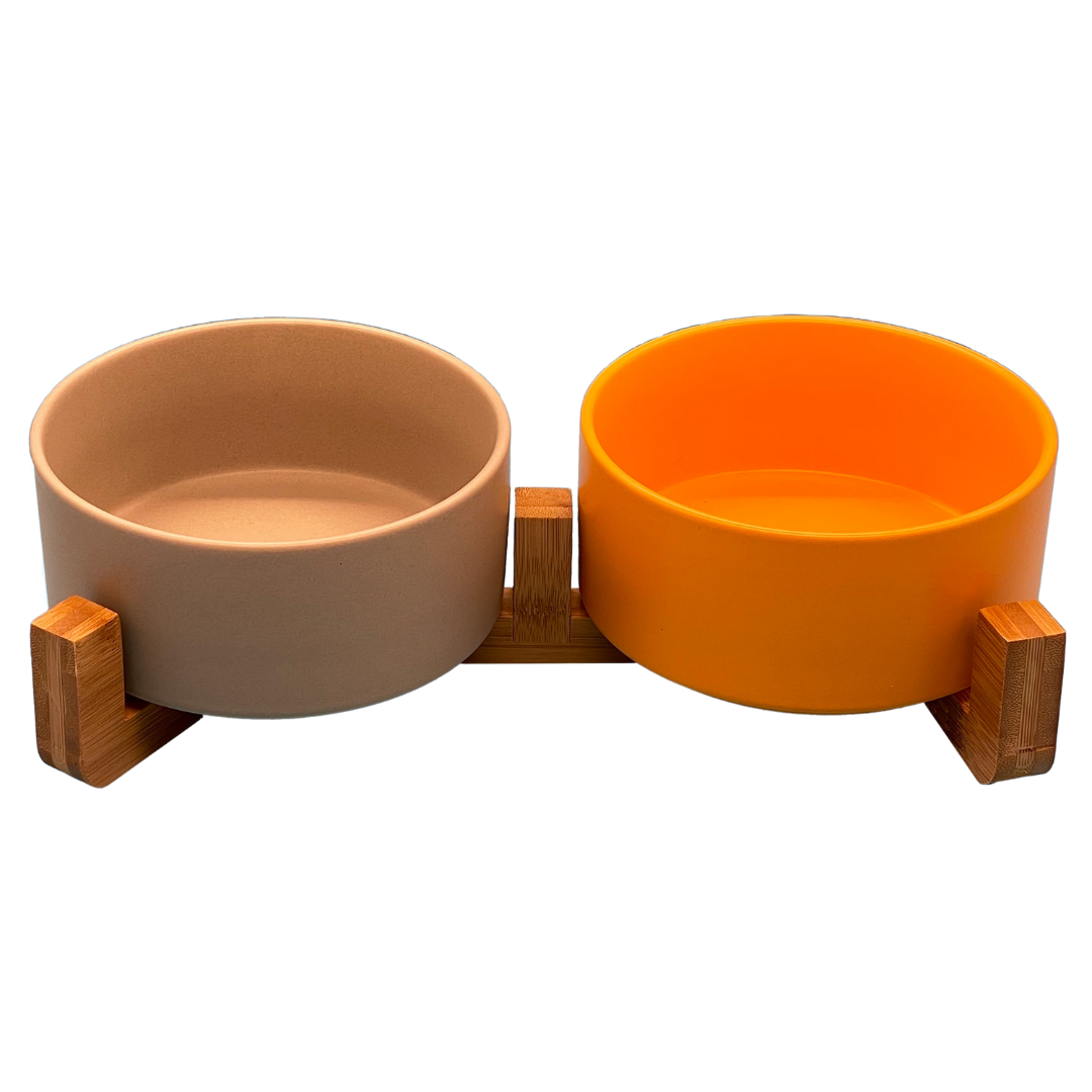 Ceramic Dog Bowls Stand, Ceramic Elevated Dog Bowls