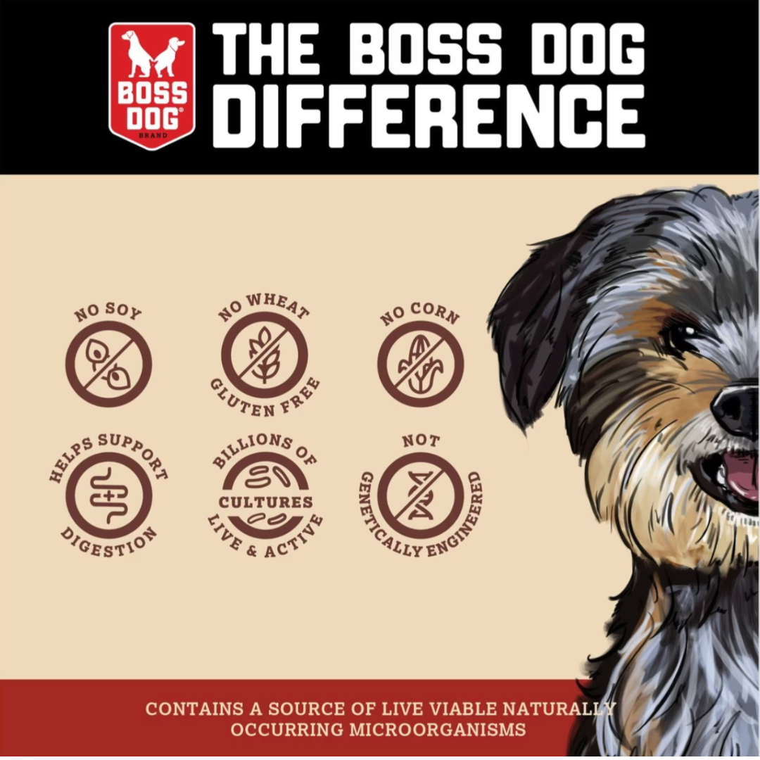 Boss Dog - Freeze Dried Probiotics Raw Beef Meatballs 3.Oz