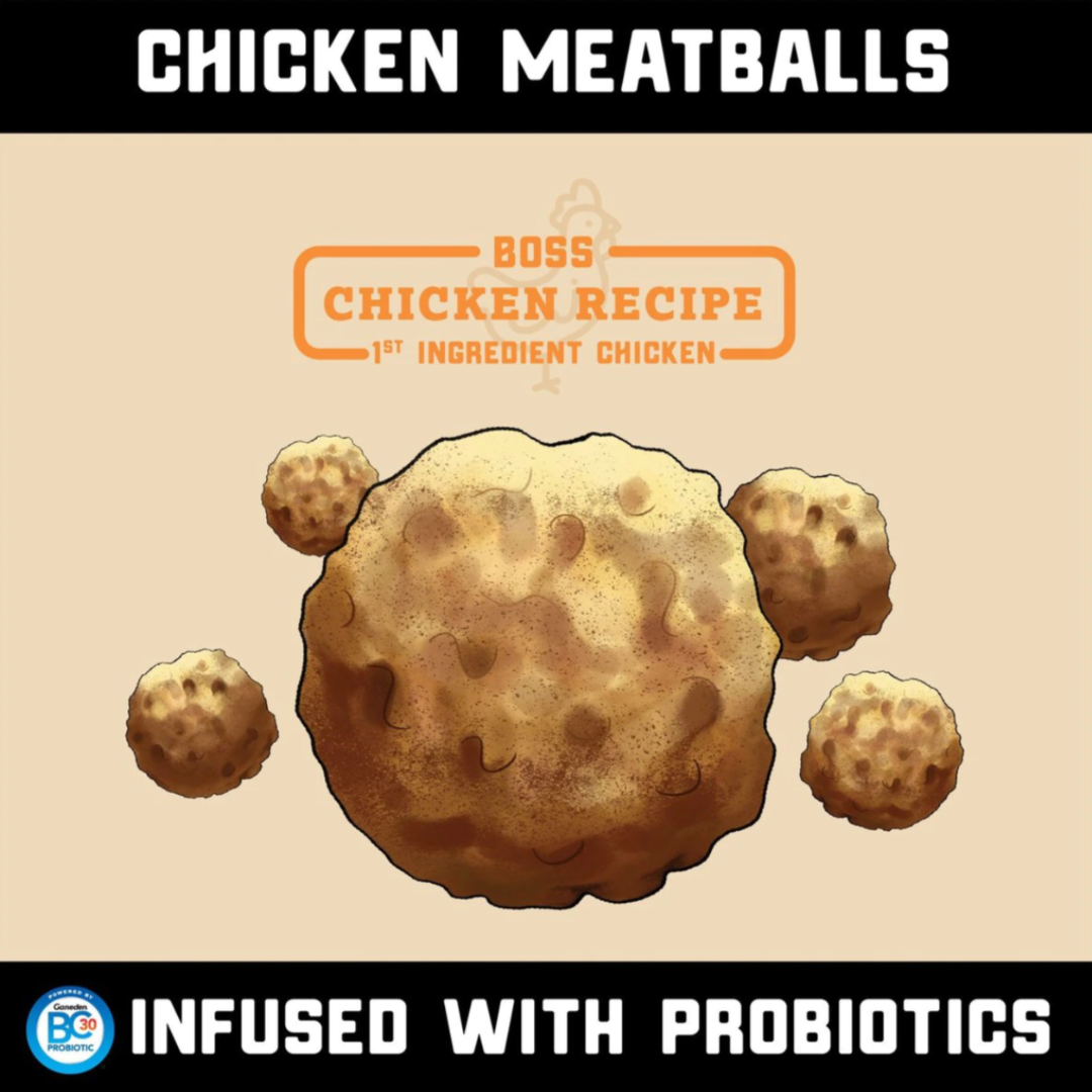 Boss Dog - Freeze Dried Probiotics Raw Chicken Balls 3.Oz