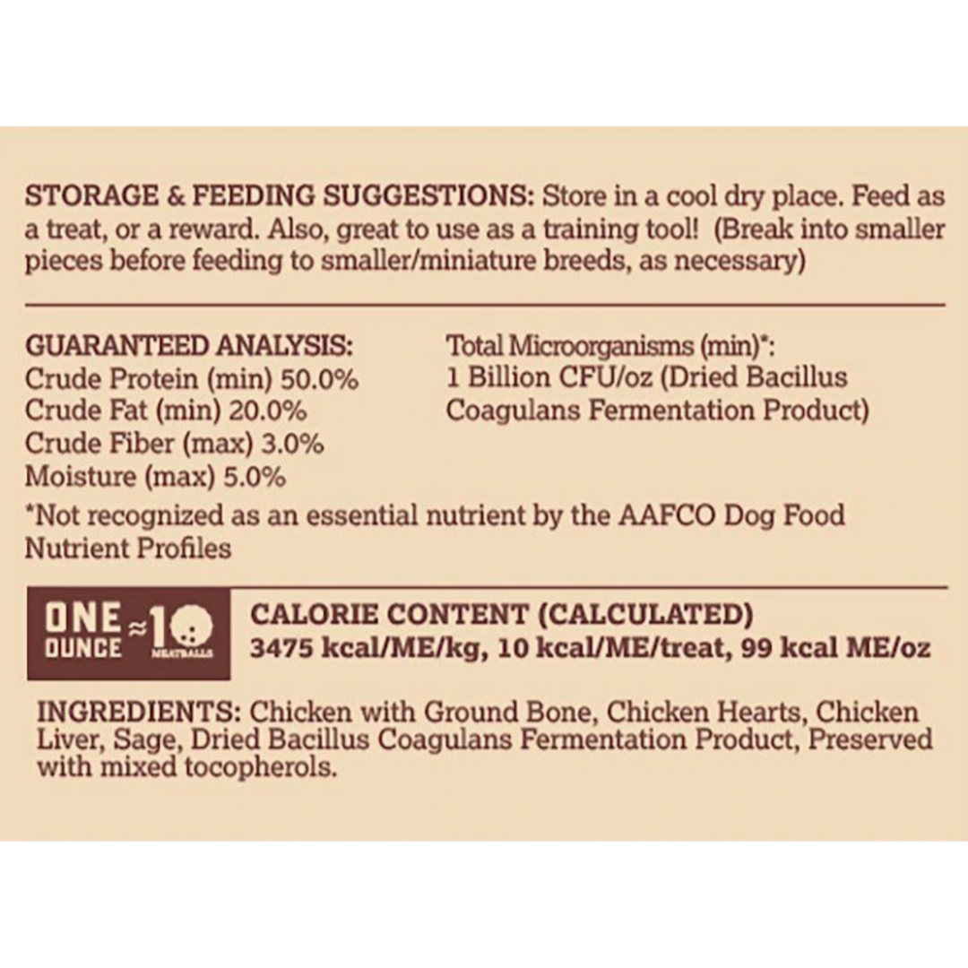 Boss Dog - Freeze Dried Probiotics Raw Chicken Balls 3.Oz