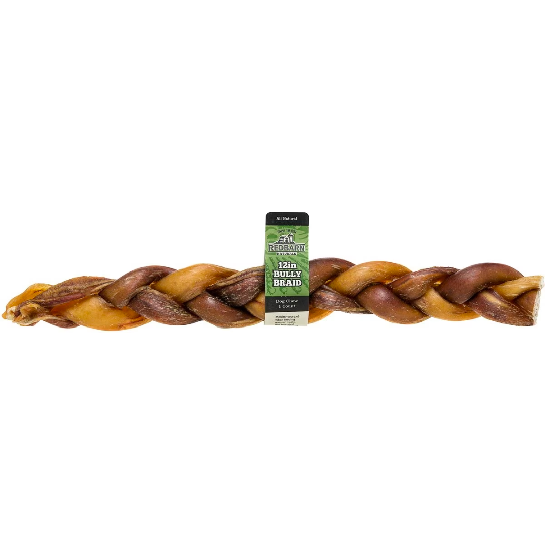 Redbarn - Braided Bully Stick 12"